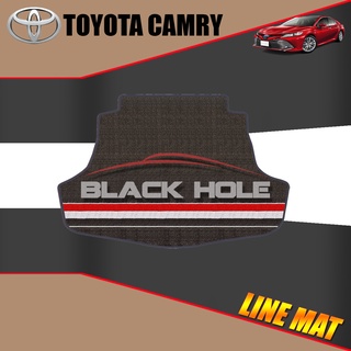 Toyota Camry &amp; HYBRID ปี 2018 - ปีปัจจุบัน Blackhole Trap Line Mat Edge (Trunk ที่เก็บสัมภาระท้ายรถ)