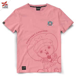 Dextreme เสื้อ Dop-1516 วันพีซ One Piece ลาย ช็อปเปอร์ Chopper มี สีชมพูและสีฟ้า