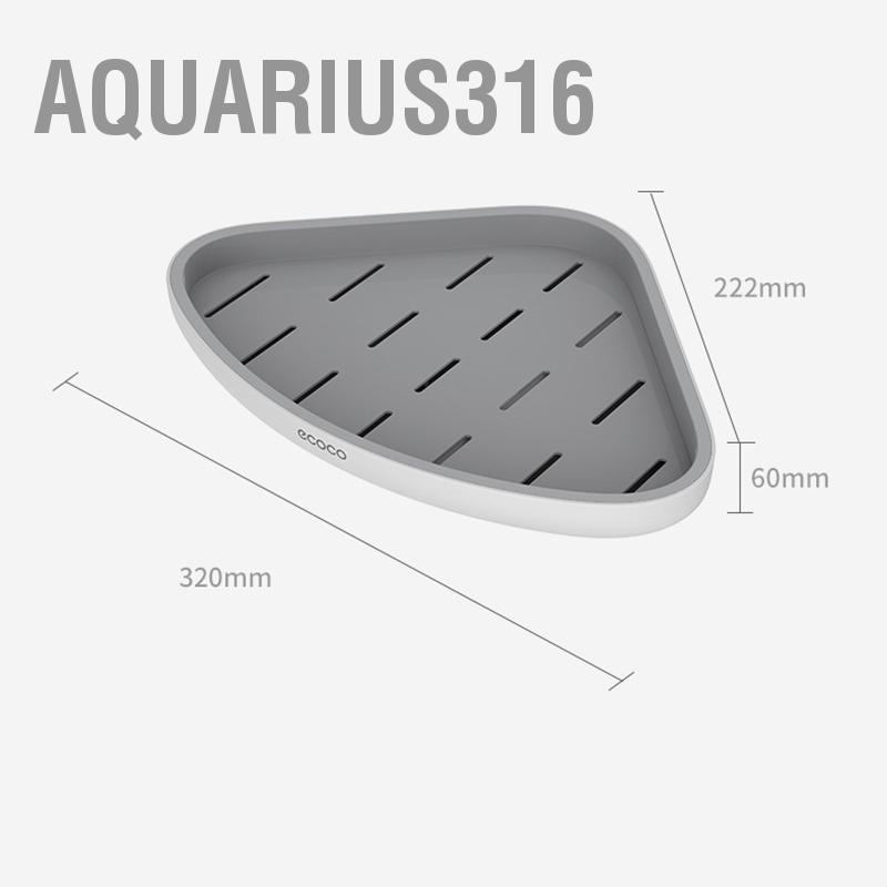 aquarius316-ชั้นวางของพลาสติก-ทรงสามเหลี่ยม-กันน้ํา-สําหรับแชมพู-ติดมุมห้องน้ํา