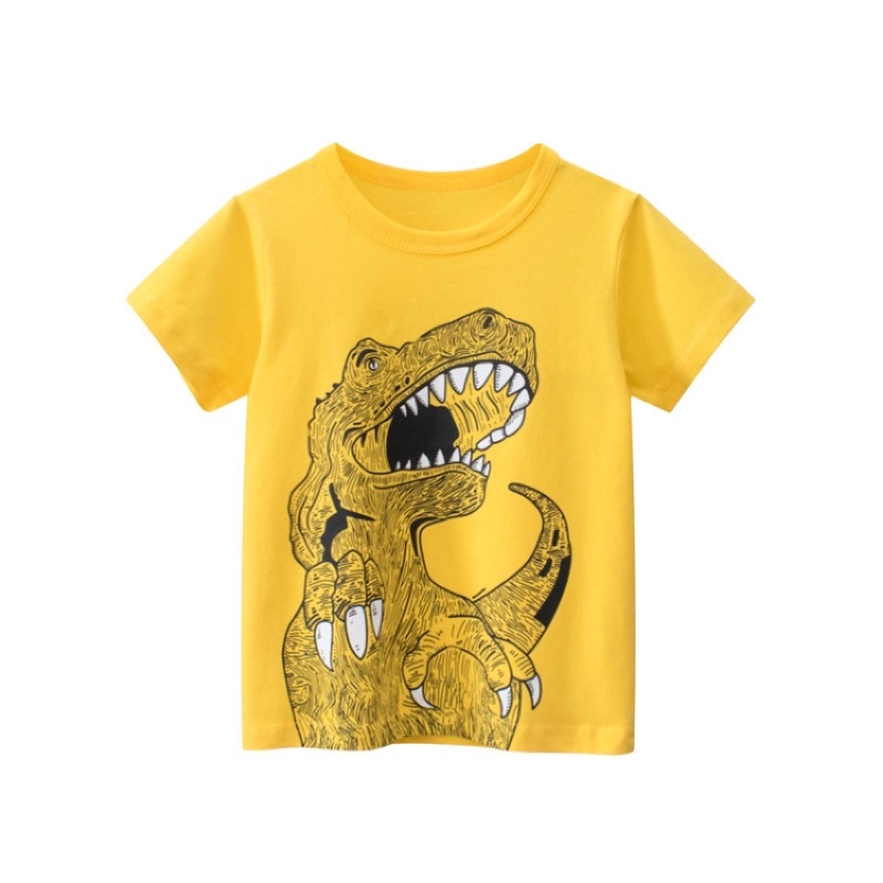 9811-27kids-เสื้อยืดเด็ก-ไดโนเสาร์-เหลือง