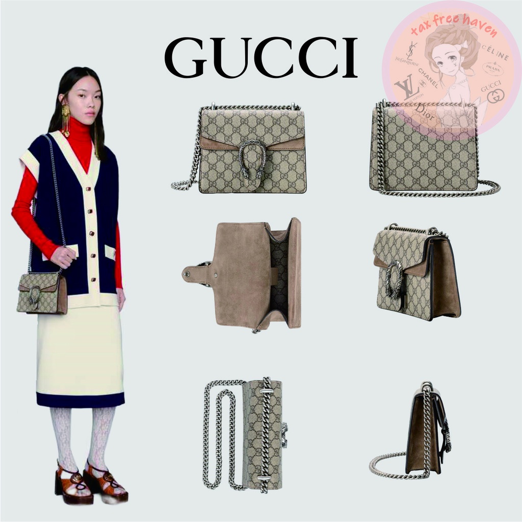 shopee-ถูกที่สุด-100-ของแท้-แบรนด์ใหม่-gucci-dionysus-mini-bags-กระเป๋าสะพาย