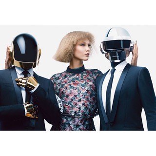 โปสเตอร์ Daft Punk ดาฟต์พังก์ EDM Techno Dance Electronic Music Poster วอลเปเปอร์ รูปภาพ ตกแต่งผนัง วงดนตรี ตกแต่งบ้าน