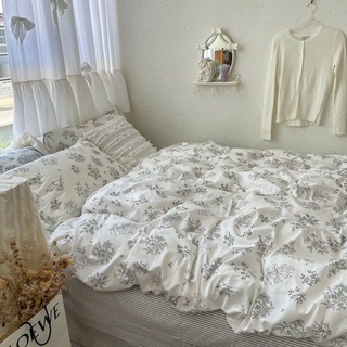 ผ้าปูที่นอน ลายดอกไม้วินเทจ