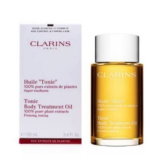 CLARINS Tonic Body Treatment Oil 100ml. น้ำมันบริสุทธิ์ 100% จากพืชพรรณธรรมชาติที่ขายดีที่สุดของคลาแรงส์