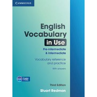 DKTODAY หนังสือ ENGLISH VOCAB.IN USE PRE-INTER&amp;INTER + ANS. (3ED)