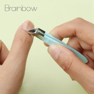 Brainbow กรรไกรตัดเล็บกรรไกรตัดเล็บหนังกําพร้าขนาดเล็กสีรุ้ง Trimmer สําหรับนิ้วเท้าและเล็บเท้า