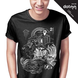 dotdotdot เสื้อยืด Concept Design ลาย Panorama (Black)