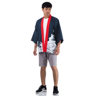 สินค้า เสื้อฮัปปิ ชุดญี่ปุ่นชาย เสื้อกิโมโน เสื้อแบบกิโมโน เสื้อคลุมญี่ปุ่น HUPPI45