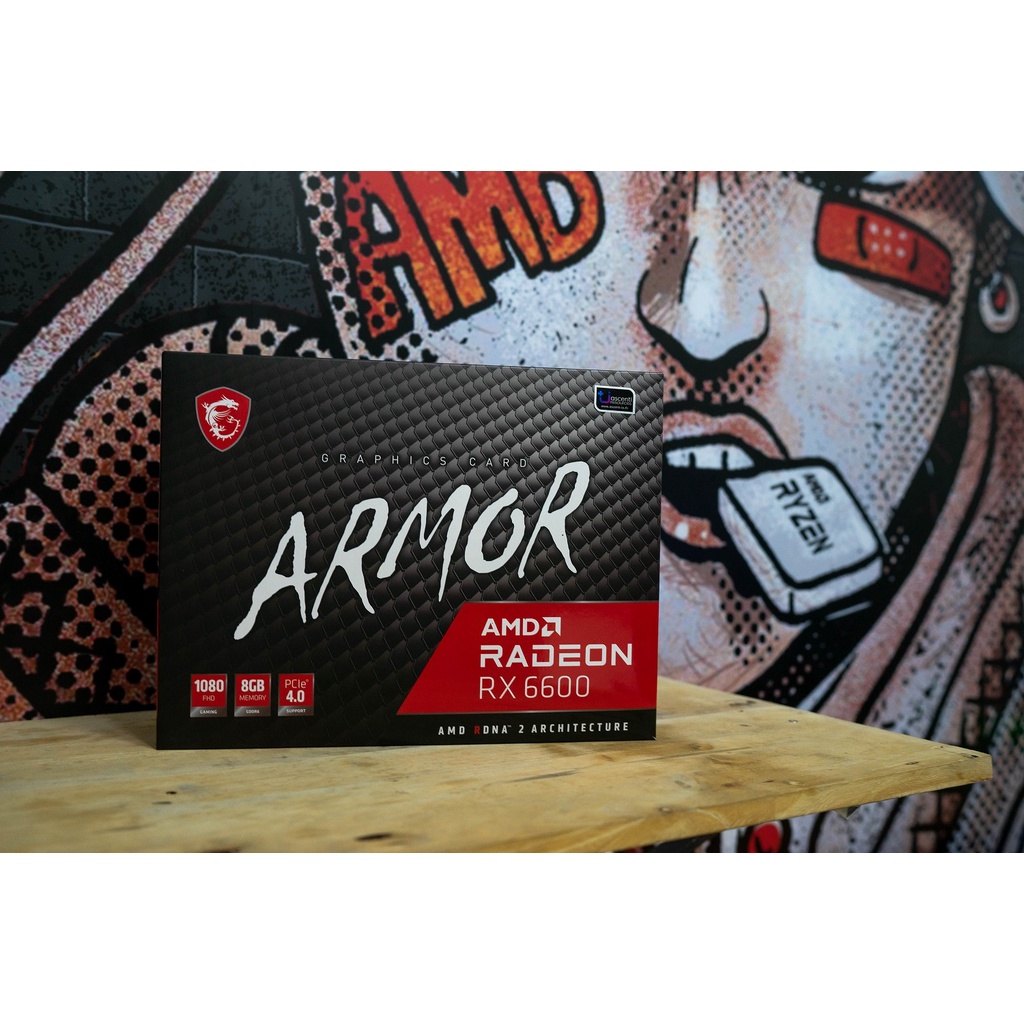 MSI AMD RADEON RX6600 ARMOR 8G | Shopee Thailand