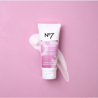 No7 โฟมล้างหน้าเพื่อผิวกระจ่างใส Luminous Cleansing Foam/Radiance Exfoliate cleansing foam 100 มล