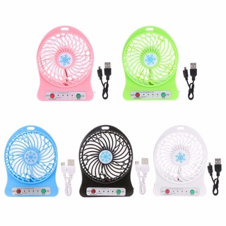 พัดลม USB Mini Fan พัดลมตั้งโต้ะ พัดลมพกพา ชาร์จเก็บแบตได้