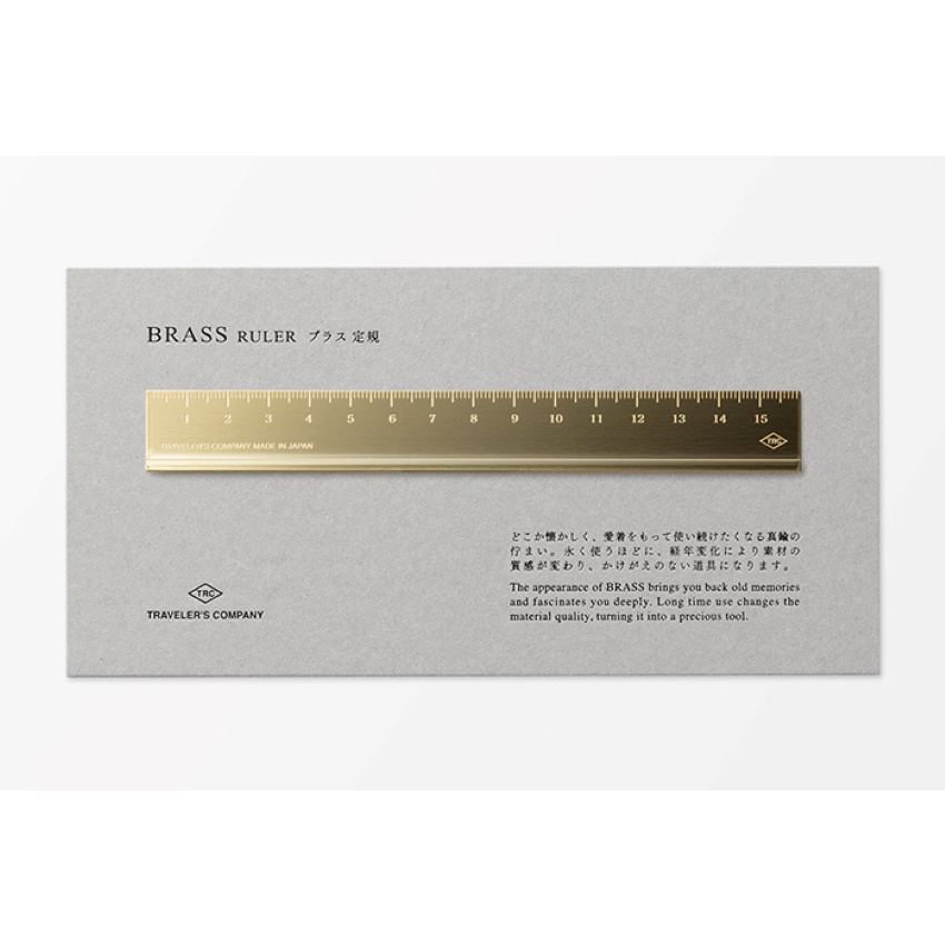 ราคาและรีวิวTRAVELER'S COMPANY BRASS Ruler (D42167006) / ไม้บรรทัดทองเหลือง แบรนด์ TRAVELER'S COMPANY จากประเทศญี่ปุ่น