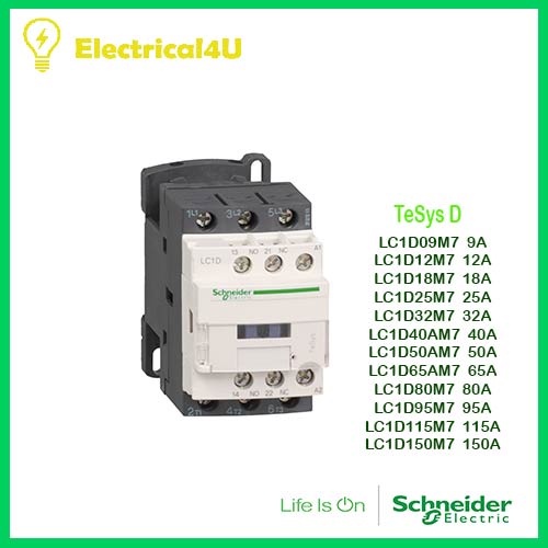 schneider-electric-lc1d40am7-lc1d150m7-แมคเนติกคอนแทคเตอร์-tesys-d-ทนกระแสได้-9-150a-4-75kw