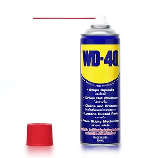 WD-40 น้ำมันอเนกประสงค์ ขนาด 191 มิลลิลิตร ใช้สำหรับหล่อลื่น คลายติดขัด ไล่ความชื่น ทำความสะอาด และป้องกันสนิม สีใส ไม่ม