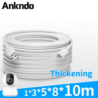 Ankndo สายชาร์จ Micro USB 1 เมตร / 5 เมตร / 10 เมตร สําหรับสมาร์ทโฟน กล้อง Android