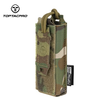 Toptacpro กระเป๋าเครื่องมือยุทธวิธี กระเป๋าจัดเก็บนิตยสาร Molle สําหรับ 9 มม. มีดพับทหาร 8516