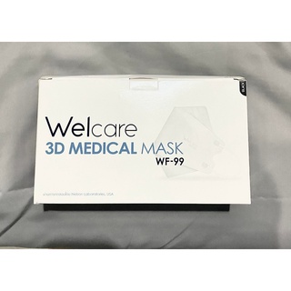 สินค้า พร้อมส่ง 3D Mask WF-99 Welcare หน้ากากอนามัย 50 ชิ้น