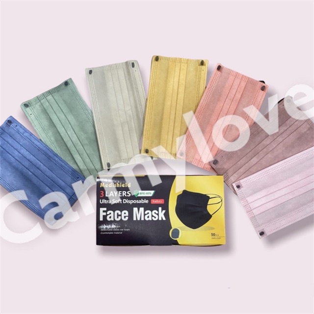 ภาพหน้าปกสินค้าหน้ากากอนามัย Face Mask หนา 3 ชั้น กันฝุ่นได้ 99.99% ป้องกันเชื้อโรคได้ดี