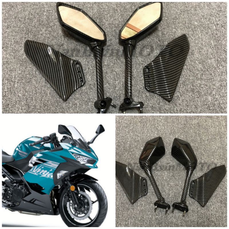 กระจกมองหลัง-kawasaki-ninja-400ปีกหน้าninja400จำหน่ายอะไหล่แยกชิ้น-ninja-400จำหน่ายอะไหล่รถบิ๊กไบค์ทุกรุ่นแยกชิ้นของแต่ง