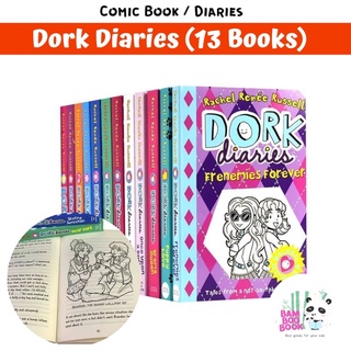 พร้อมส่ง หนังสือ Comic book ชุด Dork Diaries 13 เล่ม หนังสือการ์ตูนภาษาอังกฤษ