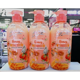 ใหม่! BENICE HONEY&amp;NECTARINE BODY BUTTER SHOWER CREAM (450 ML.) บีไนซ์ ฮันนี่ แอนด์ เนคทารีน บอดี้ บัตเตอร์ ชาวเวอร์ครีม