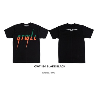 เสื้อยืดผ้าฝ้ายพิมพ์ลายขายดี ☑∏QWT119-1 BLADE BLACK