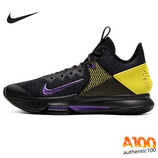 รองเท้าบาสชาย NIKE LEBRON WITNESS 4 EP แท้ สี BLACK