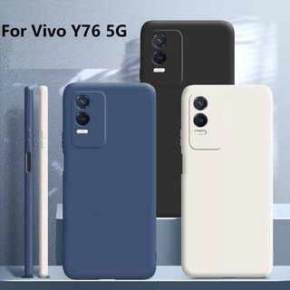 Y76(พร้อมส่งในไทย)เคสTPU​นิ่ม​สีพาสเทลแบบคลุมกล้องVivo Y76 5G/Y76S/Y74S/Y55S 5G