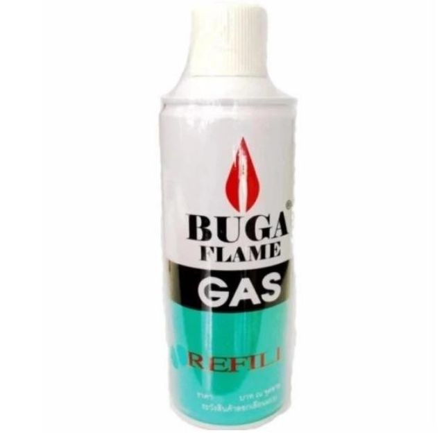 แก๊สกระป๋อง บูก้า Buga แก๊สเติมไฟแช็ค BUGA FLAME GAS refill เติมไฟแช็ค ...