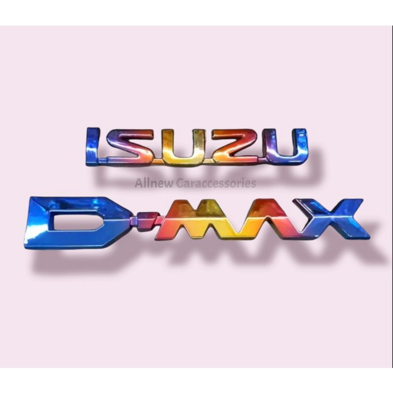 โลโก้-isuzu-d-max-สีไทเท-แพ็ค-2ชิ้น