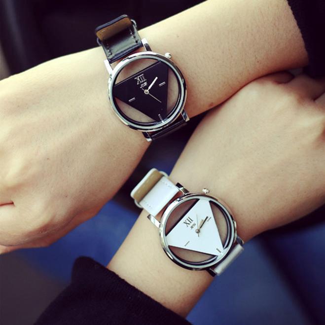 ภาพหน้าปกสินค้าTriangle watch Unique Hollowed-out Triangular Dial Fashion Watch ที่เกี่ยวข้อง