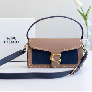 Coach clamshell small square bag 2020 new Tabby presbyopia color matching Bacchus bag shoulder crossbody armpit bag