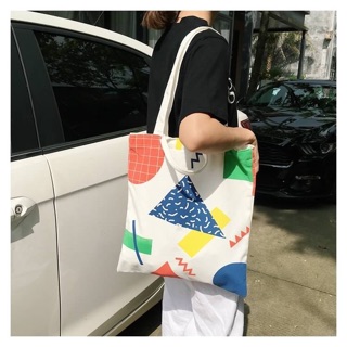 geometry tote bag