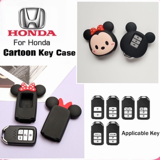 ภาพหน้าปกสินค้าปลอกกุญแจรถ Honda ปลอกกุญแจซิลิโคนลายการ์ตูนไดโนเสาร์ Civic urv Accord ซองกุญแจรถ xrvHRV น่ารัก key bag key cover ที่เกี่ยวข้อง