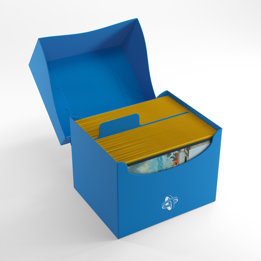 Gamegenic Side Holder 80+ – Deckbox Für Bis Zu 80 Doppelt Gesleevte Karten – Mit Seiteneinzug & FLEX-Trenner – Weiß