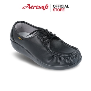 สินค้า Aerosoft (แอโร่ซอฟ) รองเท้าคัทชู รองเท้าใส่ทำงาน รองเท้าเพื่อสุขภาพ  รุ่น  NW9092 สีดำ