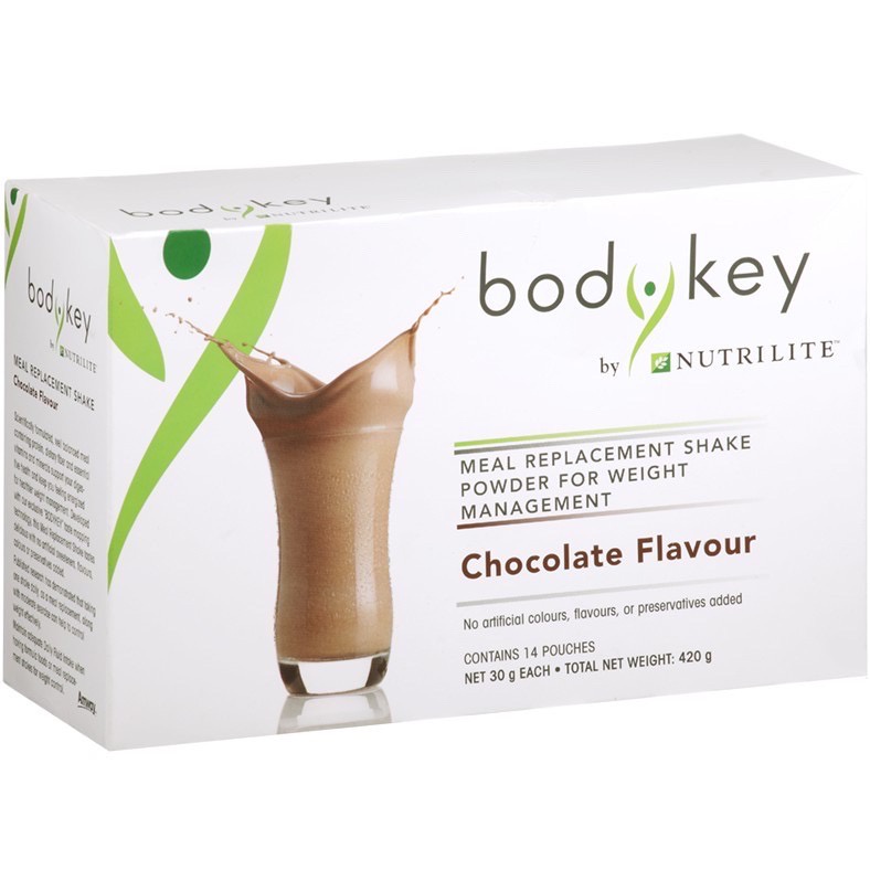 ภาพหน้าปกสินค้าAmway bodykey chocolate บอดี้คีย์รสช็อกโกแลต นิวทริไลท์ผลิตภัณฑ์ทดแทนมื้ออาหาร 100%