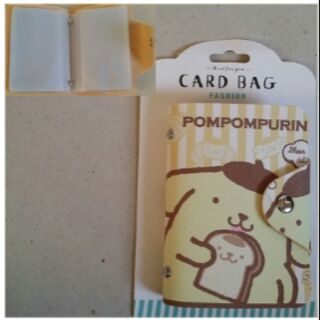 กระเป๋าใส่นามบัตร ลาย ปอมปอมบุริน Pompompurin ขนาด 3x4นิ้ว