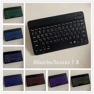 ภาพขนาดย่อของภาพหน้าปกสินค้า(คีย์บอร์ดไทย / เมาส์ไร้สาย)ใช้ได้กับโทรศัพท์มือถือ, Android, คอมพิวเตอร์ mouse &Wireless Bluetooth keyboard จากร้าน pplus8623 บน Shopee ภาพที่ 4