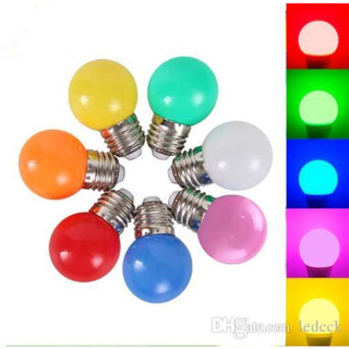 หลอดปิงปองสี LED 3w ยี่ห้อone star (หลอดใสแสงวอร์ม/ขาว/น้ำเงิน/เหลือง/เขียว/แดง)
