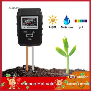 ZXC_3-in-1 Soil pH Meter Moisture Tester Indoor Plants Garden Lawn Light Sensor