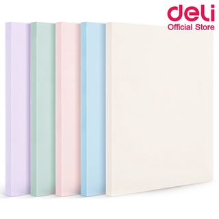 Deli 72672 Display Book แฟ้มสอดเอกสาร A4 มี 30 ซอง (คละสี 1 ชิ้น) แฟ้ม แฟ้มใส่เอกสาร ซองใส่เอกสาร กระเป๋าใส่เอกสาร