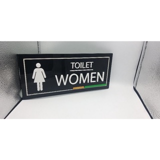 ป้ายห้องน้ำACRYLICตัวนูนแยกMEN/WOMEN/TOILET