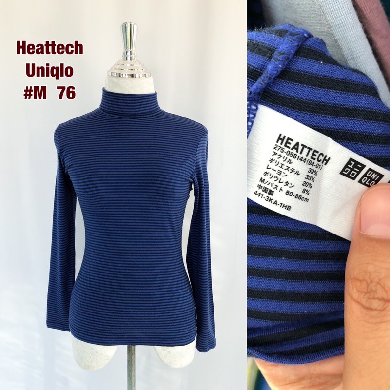 เสื้อคอเต่า-heattech-uniqlo-m-เสื้อคอเต่าฮีทเทคลายทาง