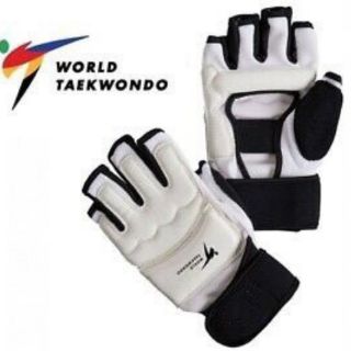 ภาพขนาดย่อของภาพหน้าปกสินค้าC6 ถุงมือ ถุงเท้า คนเตะ WORLD TAEKWONDO นวมแบบเปิดนิ้ว เทควันโด เทควันโด้ นวมชกมวย นวม MMA ถุงมือฟิตเนส จากร้าน ellenwowor บน Shopee