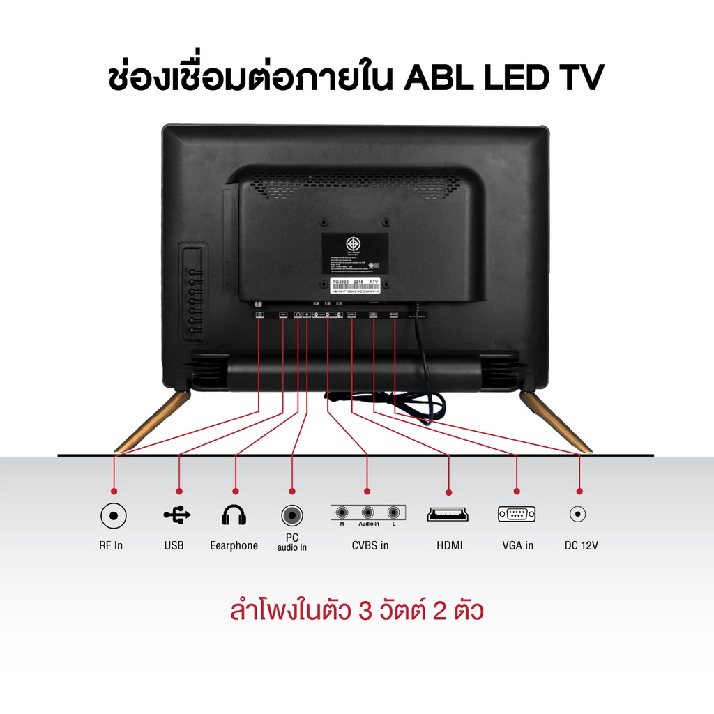 ABL รุ่น OLX TV ทีวี LED HD  ขนาด 17-20 นิ้ว ภาพคมชัด สีสันสดใส ครบทุกฟังก์ชันการเชื่อมต่อ ใช้งานง่าย เหมาะกับทุกพื้นที่ในบ้าน