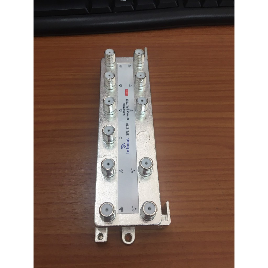 อุปกรณ์แยกสัญญาณ-splitter-infosat-1x10-รุ่น-spl-3710-เข้า1-ออก10-รับชมได้อิสระ