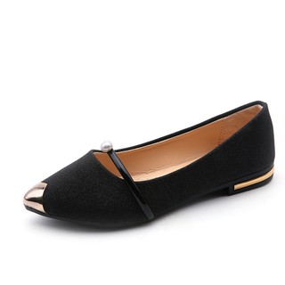 ภาพหน้าปกสินค้าWomen Flat Shoes รองเท้าคัทชูแฟชั่น No.236 - Black ที่เกี่ยวข้อง