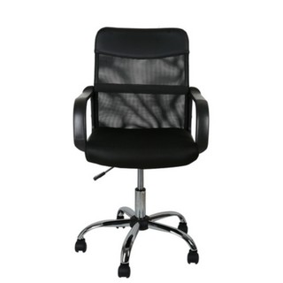 เก้าอี้สำนักงาน PL-138 ผ้า สีดำ