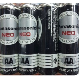 ภาพหน้าปกสินค้าถ่าน Panasonic AA Neo ดำ 1.5V จำนวน 4 ก้อน สินค้าใหม่ ที่เกี่ยวข้อง